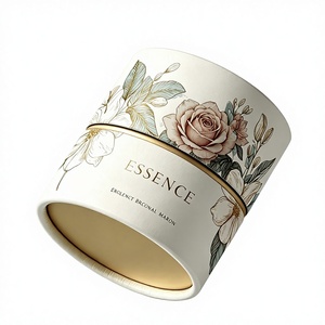 Tubo de Papel Kraft Biodegradable de Lujo Personalizado, Empaque Cilíndrico Impreso de Alta Gama para Cosméticos, Crema Facial y Perfume - Product Image 4