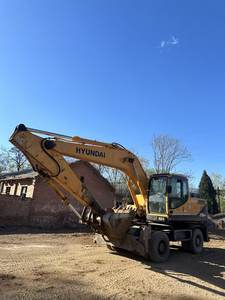 Excavatrice sur pneus d'occasion Hyundai R210W-9 R210W, excavatrices Hyundai 210, excavatrices sur pneus de 20 tonnes, prix avantageux - Product Image 2