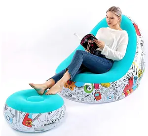 नई आलसी Inflables आउटडोर हवा पंप लाउंज सोफे बिस्तर Inflatable कुर्सी सेट के लिए सोफे सोफे वयस्क आराम सीट वयस्क