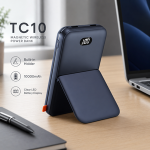 พาวเวอร์แบงค์แม่เหล็กพรีเมียม 2 in 1 รุ่น TC10 ความจุ 10000mAh ซีรีส์แฟชั่นสำหรับโทรศัพท์ - Product Image 5