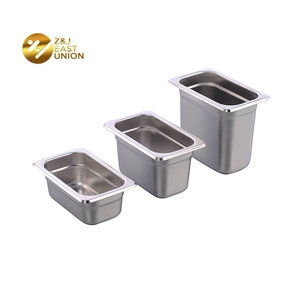 Full Sizes 1/1 1/2 1/3 1/4 1/6 1/9 American Style Stainless Steel Steam Table Anti <strong>Jam</strong> Gn Food <strong>Pan</strong> - Product Image 1