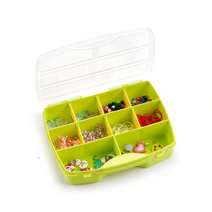 Plastic Storage Box With Compartments For Beads And Craft Supplies Organized Container For Kids Arts And Crafts Projects - Product Image 2
