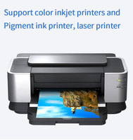 115g 135g 180g 200g 230g A3 A4 Taille Brillant Jet D'encre Photo Autocollant 135gsm Papier Photo Enduit