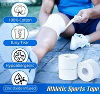Bande adhésive athlétique en coton personnalisée de 1 pouce, bande adhésive à l'oxyde de zinc, hypoallergénique, pour la boxe et les sports