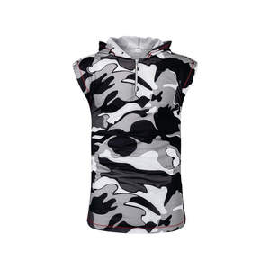 เสื้อยืดออกกำลังกายลำลองมีฮู้ดไซส์ใหญ่สำหรับผู้ชายเสื้อกล้ามใส่ไปยิมและออกกำลังกายมีลาย3D - Product Image 3