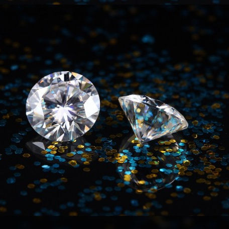 ผู้ผลิตโดยตรง Moissanite หินหลวมเพชร Vvs 1Ct 2Ct 3Ct Rilliant ตัดสีขาว Moissanite