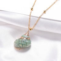 HOVANCI Collier Pendentif Série Océan Bijoux Véritable Coquillage Naturel pour Femme 7 Colliers Coquillages Ormeau