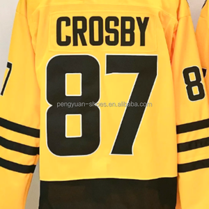 Pittsburgh Mario Lemieux altın alternatif en kaliteli dikişli ulusal hokey forması gemi hazır - Product Image 2