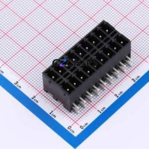 DB2ERHB-3.81-2*9P-BK Plug-in Terminal Block Bent Lead Through Hole,P=3.81mm Board-to-Board / Socket - Closed 2x9P 3.81mm Black - Product Image 1