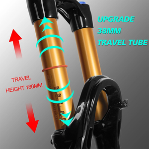 <span class=keywords><strong>Fourche</strong></span> à suspension VTT BUCKLOS 27,5/29 pouces OEM/ODM, tube de 38 mm, 15*110 mm, <span class=keywords><strong>fourche</strong></span> à air pour VTT, débattement de 180 mm, pour XC/Enduro/VTT électrique - Product Image 5