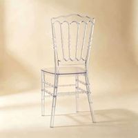 Chaise tendance en acrylique transparent, empilable, pour la décoration intérieure, les mariages et les événements.