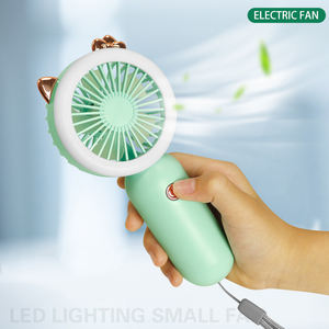 Ventilador de Mano Portátil Recargable USB LT187, Mini Ventilador con Luz Nocturna LED, Pequeño Ventilador de Refrigeración, Venta al Por Mayor - Product Image 4