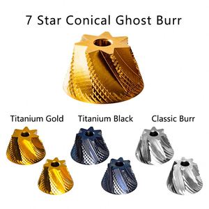 Molinillo de Café Manual Portátil de Titanio Dorado Premium de 7 Estrellas con Cuchillas Cónicas, Cuerpo de Aleación de Aluminio y Contenedor Magnético para Molidos - Product Image 2