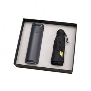 Promo Wholesale Luxury Business A5 <b>Journal</b> Water Bottle Set Customizable PU Leather A5 Notebook Gift Set With Pen, Thermal Mug - Product Image 4