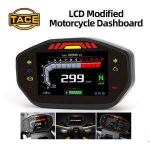 Compteur de vitesse et tachymètre universels TFT LCD pour moto avec température de l'eau pour 1/2/4 cylindres - Product Image 5