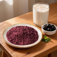 Fabrieksdirect voedingsmiddelenkwaliteit 100% puur zwarte bessen extract poeder, kruidenextract voor dranken en desserts.