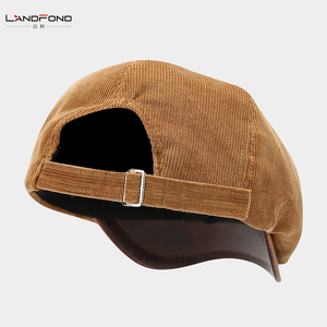 Landfond uomo Vintage strillone cappello a striscia di edera berretto alla moda berretto per affari con paraocchi cappello strillone per uomo donna - Product Image 4