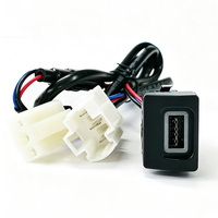 Caricatore USB Rapido QC3.0 per Auto, Modifica del Cambio con Porta di Ricarica per Telefono Cellulare per Skoda Superb 2010-2013