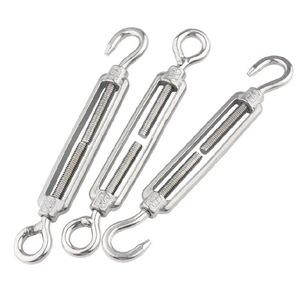 Stainless Steel Turnbuckle <b>Screw</b> Tensioner M4 <b>M5</b> M6 M8 Wire Rope Tensioner Custom Made 304 Material - Product Image 1