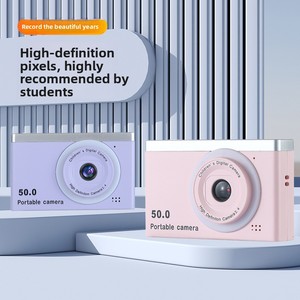 กล้องดิจิตอลสำหรับเด็ก 50.0MP แบบพกพาความละเอียดสูง หน้าจอ 2.0 นิ้ว กล้องวิดีโอฟูลเอชดีสำหรับเด็กอายุ 7-9 ปี - Product Image 2