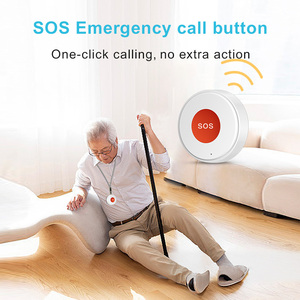 Botón de ayuda de <span class=keywords><strong>emergencia</strong></span> para el hogar inteligente para la aplicación de pacientes <span class=keywords><strong>ancianos</strong></span> Monitoreo en tiempo real Color blanco Tuya WiFi Alarma SOS - Product Image 2