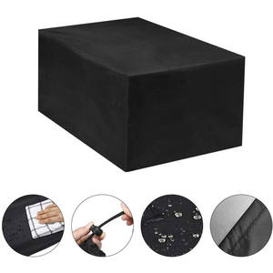 <b>Waterproof</b> Black Outdoor <b>Furniture</b> <b>Covers</b> Oxford Cloth Dustproof Dining Table and Chair <b>Covers</b> for <b>Garden</b> <b>Furniture</b> - Product Image 4