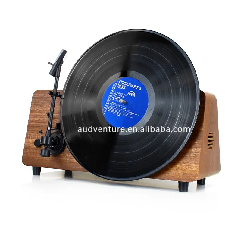 Standing Gramophone Vinyl record Belt Drive retro needle player Phonograph Wireless connectivity turntable