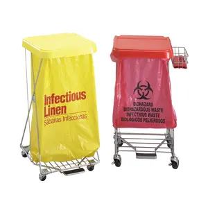 Желто-красные пакеты для медицинских отходов с логотипом на заказ