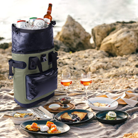 Sac à dos isotherme TPU 18L 30L pour pique-nique, plage, randonnée, parc et pêche, glacière de camping étanche pour le stockage des aliments