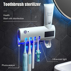 Disinfettante gratis punzone a parete porta spazzolino automatico spremere dentifricio intelligente porta spazzolino da denti - Product Image 1