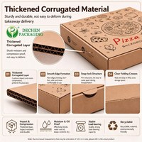 Boîte à pizza en carton ondulé personnalisée, impression quadricolore haute définition à base d'eau, emballage pour restaurant de sushis, directement de l'usine
