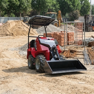 Mini-chargeuse compacte sur roues de 800 kg à 1000 kg pour travaux de construction, agricoles et aménagement paysager - Product Image 4