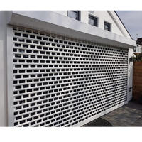 Volet roulant en aluminium perforé de conception moderne électrique industrielle pour entrepôt, supermarché et appartement