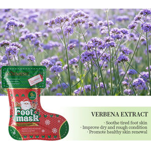 มาส์กเท้าบำรุงผิวขาวใสสูตรอโวคาโดและน้ำนมมะพร้าว ปราศจากพาราเบน ยี่ห้อ KORMESIC สำหรับขายส่งและรับผลิตแบรนด์ส่วนตัว - Product Image 5