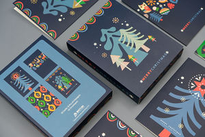 Wholesale Custom Printing <strong>Christmas</strong> <strong>Cards</strong> Gift Greeting <strong>Cards</strong> Envelopes Set Box with Closure - Product Image 2