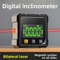 Niveau laser numérique, niveau à bulle, mesure de l'angle horizontal de haute précision, outil de mesure de la pente électronique, inclinomètre USB