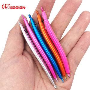 <span class=keywords><strong>OBSESSION</strong></span> J2-SEÑUELOS DE sardina en forma de Micro serpiente, cebo de Metal para agua salada, de caída lenta, para pesca Jigging, de sardina, venta al por mayor - Product Image 6