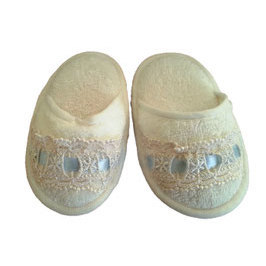Pantofole per Neonati in Tessuto Azzurro Chiaro - Product Image 1