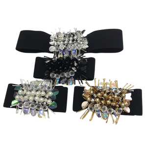 Ouruoyas New 2020 Elastic Womens 6cm Wat Belt À La Mode, À La Mode, Personnalisé Et Polyvalent. Il est décoré avec - Product Image 1