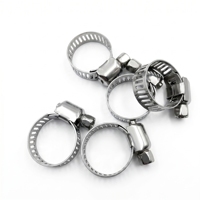 Abrazadera de manguera de acero inoxidable 316 tipo americano W5, abrazadera de tubería ajustable con tornillo sin fin, fijación para suministro de agua en construcción y plomería