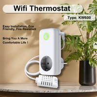 Termostato de Habitación con Wifi Kiwi Warmer KW600 con Medidor de Energía y Sensor de CO2 Opcional para Todos los Electrodomésticos para Ahorrar Energía