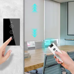MOES WiFi RF Smart Curtain 2/3 Way Wall Touch Switch for Electric Motor Roller Blinds Shutters Tuya Smart home Automation System
