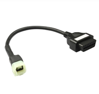 Câble de diagnostic moto avec connecteurs 4 et 6 broches, adaptateur OBD2 16 broches pour scanner de codes de panne Honda