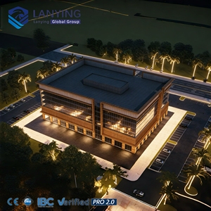 <span class=keywords><strong>Edificio</strong></span> Comercial Prefabricado de Acero Personalizado, Hotel, Supermercado, Centro Comercial, Concesionario de Automóviles - Product Image 2