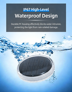 Luz LED RGB Flotante para Piscina, Decoración Impermeable IP67, Luz Inalámbrica para Piscina - Product Image 3