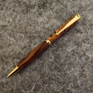2025 Sản Phẩm Mới Không Có Mini Đặt Hàng Ban Đầu Ngựa Vằn Hổ Gỗ Wenge Mun Olivewood Twist Bút Slimline Bút Bộ Dụng Cụ Bằng Gỗ Bút - Product Image 6
