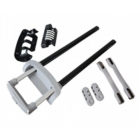 Accessoires de poignée de chariot professionnels classiques les plus vendus, pièces de valise télescopiques en métal réglables en 3 positions, taille 20''-30''