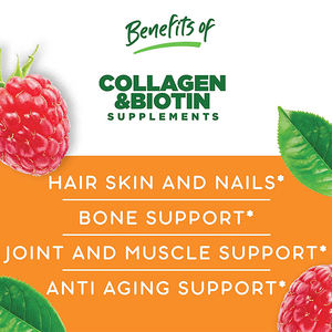 Suplemento de gomitas de colágeno de sabor natural con vitamina de biotina, piel del cabello, uñas, cuidado de la salud para todos, no para mujeres embarazadas - Product Image 4