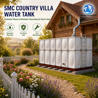 Réservoir d'eau sectionnel en GRP de qualité alimentaire, réservoir de stockage d'eau potable en fibre de verre non toxique pour usage résidentiel