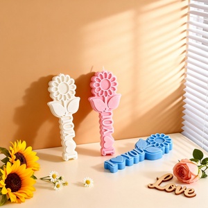 Moule à gâteau en silicone en forme de tournesol et de rose pour la Saint-Valentin, décoration DIY, UNIMOUND LFM-216, compatible lave-vaisselle - Product Image 4